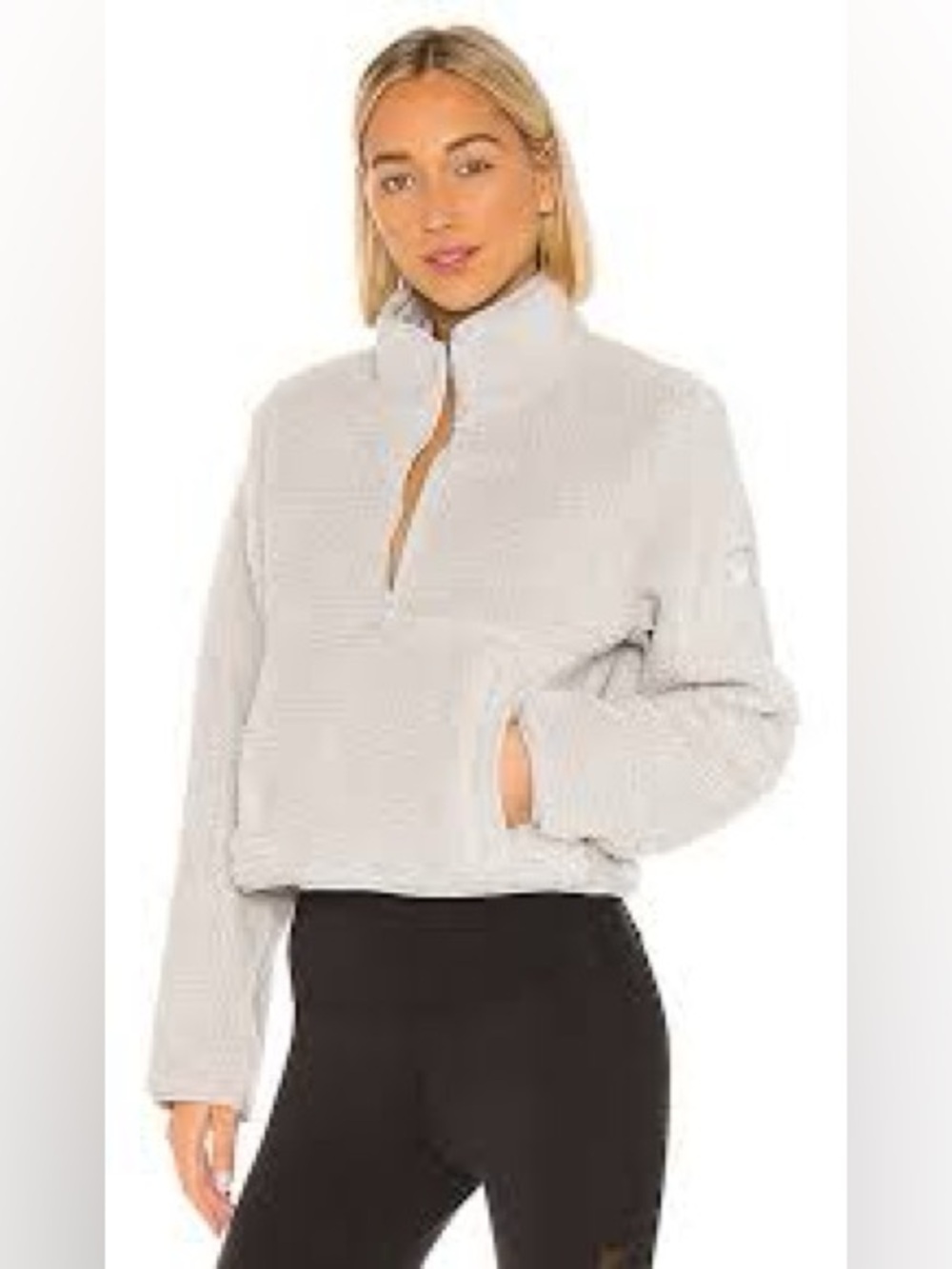 ALO Yoga  Shanti Half Zip Sherpa 🌸